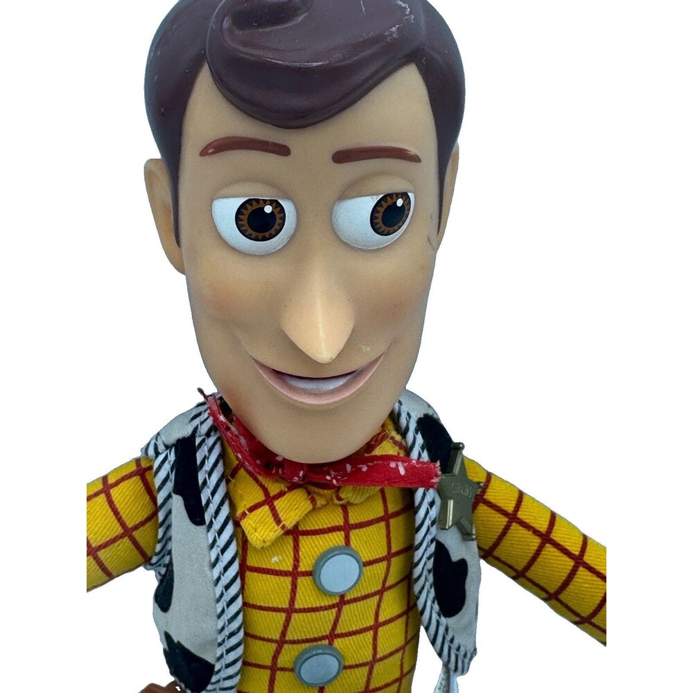 Disney Pixar Toy Story Woody Pull String Doll 15” No Hat